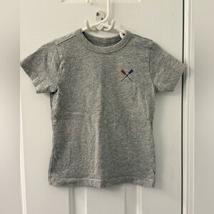 J Crew Crew Cuts toddler boat gray rowing oars T-shirt 2T